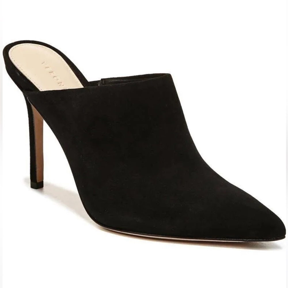 Veronica Beard Lisa Pointed Toe Mule Slide Black … - image 1
